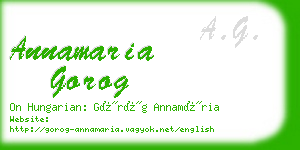 annamaria gorog business card